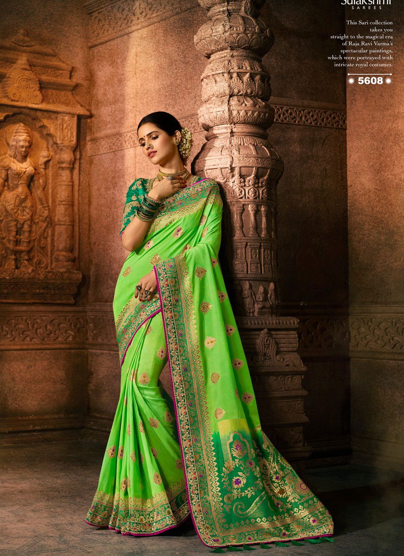 SULAKSHMI SUNDARI Latest fancy wedding wear Heavy printed Designer Fancy Saree Collection